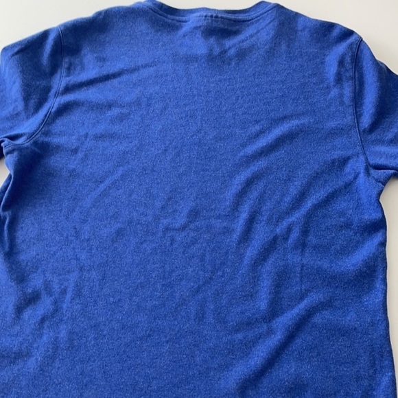 2 Michael Kors crew neck tees short sleeve tshirt MK logo blue beige Sz Small - Picture 9 of 10